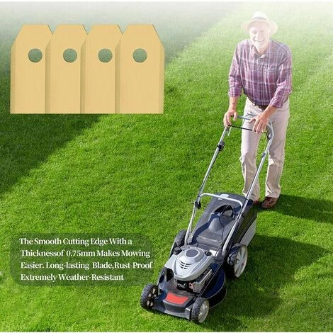 Pour Lames De Tondeuse à Gazon Husqvarna (35*18*0.75mm (or) 30pcs),HANBING 6 Pour Lames De Tondeuse à Gazon Husqvarna (35*18*0.75mm (or) 30pcs),HANBING – Image 4