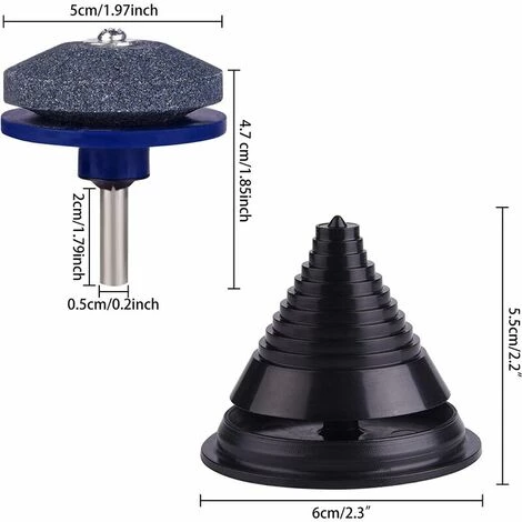 SINCèREETALI Lot De 4 Affûteurs De Lame De Tondeuse à Gazon, Accessoires De Tondeuse à Gazon Avec 1 Kit D'équilibrage De Lame, Outils D'affûtage De Lame De Tondeuse à Gazon 4 SINCèREETALI Lot De 4 Affûteurs De Lame De Tondeuse à Gazon, Accessoires De Tondeuse à Gazon Avec 1 Kit D'équilibrage De Lame, Outils D'affûtage De Lame De Tondeuse à Gazon – Image 2