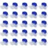 GroupM 25 Pièces BOX314 Terminal Rapide 3 Trous Bleu Terminal Téléphone Terminal Fil Connecteur Tondeuse à Gazon Accessoires