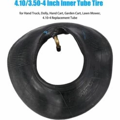 HEGUYEY Lot De 2 Chambres à Air De 4.10/3.50-4" Pour Chariot à Main, Chariot De Transport, Chariot De Jardin, Tondeuse à Gazon - Rechange Pour 4,10-4 -France Tondeuse Soldes Boutique 64047508 4