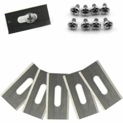 ARC-EN-CIéL Lot De 30 Lames De Gazon Pour Husqvarna Avec Double Lame Aiguisée En Acier Inoxydable 36.5*18.5*0.65mm,Arcenciél -France Tondeuse Soldes Boutique 64127388 3