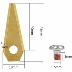 CARILLONSàVENT Carivent 30pcs Lames De Rechange Pour Bosch Titane Accessoires Pour Tondeuses Robot+ 30pcs Vis -France Tondeuse Soldes Boutique 64142435 2