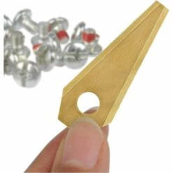 CARILLONSàVENT Carivent 30pcs Lames De Rechange Pour Bosch Titane Accessoires Pour Tondeuses Robot+ 30pcs Vis -France Tondeuse Soldes Boutique 64142435 3