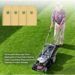 NAXUNNN Couteau Lame Titane 30pièces, Lame Robot Tondeuse à Gazon Avec Vis, Convient Aux Lames Tondeuse Robot De Différentes Marques Et Modèles, Pièces Et Accessoires Tondeuses à Gazon. -France Tondeuse Soldes Boutique 64520241 4