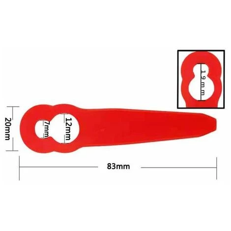 RHAFAYRE Jeu De Lames De Rechange, Lames De Rechange En Plastique Pour Couteau De Tondeuse à Gazon, Accessoires Pour Tondeuse à Gazon 5 RHAFAYRE Jeu De Lames De Rechange, Lames De Rechange En Plastique Pour Couteau De Tondeuse à Gazon, Accessoires Pour Tondeuse à Gazon – Image 3