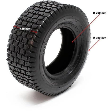 WILTEC Lot 2x Pneus 2x Chambres Air Tondeuse Autoportée 16x6.50-8 4PR Valve Coudée Chariot Diable Brouette 4 WILTEC Lot 2x Pneus 2x Chambres Air Tondeuse Autoportée 16x6.50-8 4PR Valve Coudée Chariot Diable Brouette – Image 2