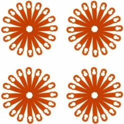 L'FLANEUR 120 Pièces Accessoires De Lames En Plastique De Remplacement Pour STIHL Polycut 2-2 FSA 45 Tondeuse à Gazon Coupe-herbe ANEUR