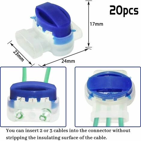 20 Pièces Serre-câbles Connecteur De Câble, Connecteur De Câble étanche Accessoires De Câble Polyvalents Avec Gel Pour Jardin Extérieur Et Tondeuse à Gazon Robot S'arêern 6 20 Pièces Serre-câbles Connecteur De Câble, Connecteur De Câble étanche Accessoires De Câble Polyvalents Avec Gel Pour Jardin Extérieur Et Tondeuse à Gazon Robot S'arêern – Image 4