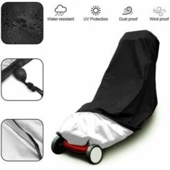 Couverture De Tondeuse à Gazon, Imperméable Toile D'ombrage À Toute épreuve Protection UV Toile De Protection Résistant Aux Déchirures 48x18,5x13,5 Pouces S'arêern