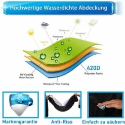 AOUGO Housse Tondeuse Autoportée, Couverture De Tondeuse à Gazon, 420D Tissu Oxford Résistant Aux UV/Eau/poussière, Housse Universelle Pour Tracteur De Jardin (L245 X W50 X H140CM) 11 AOUGO Housse Tondeuse Autoportée, Couverture De Tondeuse à Gazon, 420D Tissu Oxford Résistant Aux UV/Eau/poussière, Housse Universelle Pour Tracteur De Jardin (L245 X W50 X H140CM) -France Tondeuse Soldes Boutique 65392710 5