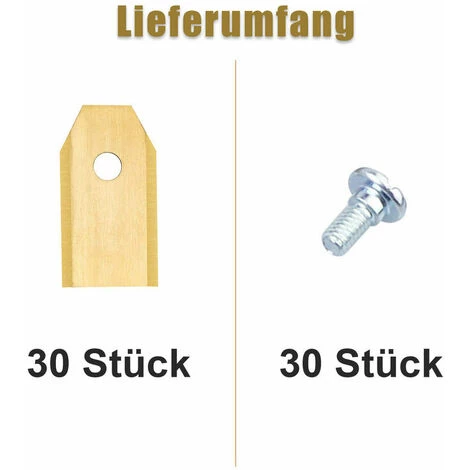 ZHUOXUAN 30 Lames De Rechange TITAN 0,75mm Pour Tondeuses-robots Husqvarna Automower Gardena - Jaune 4 ZHUOXUAN 30 Lames De Rechange TITAN 0,75mm Pour Tondeuses-robots Husqvarna Automower Gardena - Jaune – Image 2