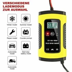 OSQI Chargeur De Batterie Intelligent Portable à écran LCD 6A/12V Avec Type De Réparation De Protections Multiples Pour Batterie De Moto De Voiture -France Tondeuse Soldes Boutique 65501466 2
