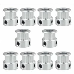OSQI Lot De 10 Poulies Synchrones GT2 Avec 20 Dents D'imprimante 3D, Alésage 5 Mm, Largeur 6 Mm