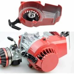 OSQI Alliage Start Pull Starter Remplacement Pour 2 Temps 49cc 47cc Dirt Pocket Bike Mini ATV Rouge -France Tondeuse Soldes Boutique 65502120 4