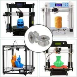 OSQI 10 Pcs Prime GT2 Poulie Idler 20 Dents 5mm Alésage, Alliage D'Aluminium GT2 Idler Avec Double Roulement à Billes, Pour Imprimante 3D 6mm Largeur Courroie De Distribution -France Tondeuse Soldes Boutique 65502205 4