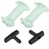 OSQI Lot De 2 Cordes De Démarrage De 10 M (diamètre : 3 Mm), Corde De Traction Avec 2 Poignées De Démarrage Pour Tondeuse à Gazon Husqvarna Stihl Poulan - Vert -France Tondeuse Soldes Boutique 65502507 1