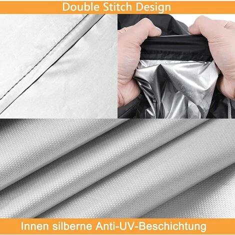 FUHUIDATRADING Housse De Protection Pour Tondeuse à Gazon Housse De Protection Pour Tracteur De Pelouse Tissu Oxford 210D Imperméable Anti-UV, Résistant Aux Intempéries, Avec Cordon De Serrage Et Sac De 7 FUHUIDATRADING Housse De Protection Pour Tondeuse à Gazon Housse De Protection Pour Tracteur De Pelouse Tissu Oxford 210D Imperméable Anti-UV, Résistant Aux Intempéries, Avec Cordon De Serrage Et Sac De – Image 5