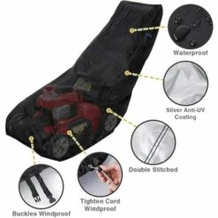 FUHUIDATRADING Housse Pour Tondeuse à Gazon, 193 X 64 X 112 Cm, Oxford 210D, Imperméable, Anti-UV, Anti-poussière, Résistant Aux Intempéries Pour Tracteur-tondeuse Avec Cordon De Serrage Et Sac De Transport 10 FUHUIDATRADING Housse Pour Tondeuse à Gazon, 193 X 64 X 112 Cm, Oxford 210D, Imperméable, Anti-UV, Anti-poussière, Résistant Aux Intempéries Pour Tracteur-tondeuse Avec Cordon De Serrage Et Sac De Transport -France Tondeuse Soldes Boutique 65634274 4