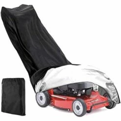 FUHUIDATRADING Housse De Protection Universelle Pour Tondeuse à Gazon - Résistante Aux Intempéries - Étanche - Pour Tracteur De Pelouse - Protection Contre La Poussière - Avec Cordon De Traction