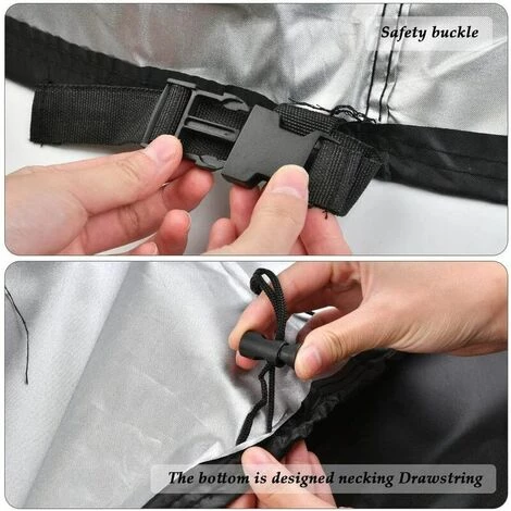 LUCKY-88 Housse De Tondeuse à Gazon Noir 5 LUCKY-88 Housse De Tondeuse à Gazon Noir – Image 3