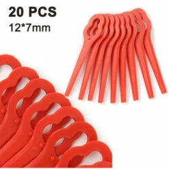 FVBJD Tondeuse à Gazon En Plastique De Couleur Tondeuse à Gazon De Jardin Coupe-herbe Lame De Coupe En Plastique Clé En Forme De Gourde Couteau De Tondeuse à Gazon（Rouge/20pcs）