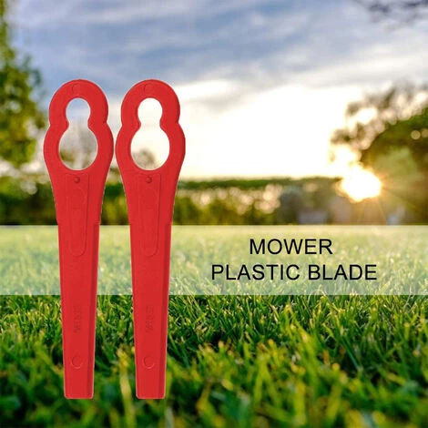 FVBJD Tondeuse à Gazon En Plastique De Couleur Tondeuse à Gazon De Jardin Coupe-herbe Lame De Coupe En Plastique Clé En Forme De Gourde Couteau De Tondeuse à Gazon(Rouge/20pcs) 7 FVBJD Tondeuse à Gazon En Plastique De Couleur Tondeuse à Gazon De Jardin Coupe-herbe Lame De Coupe En Plastique Clé En Forme De Gourde Couteau De Tondeuse à Gazon(Rouge/20pcs) – Image 5