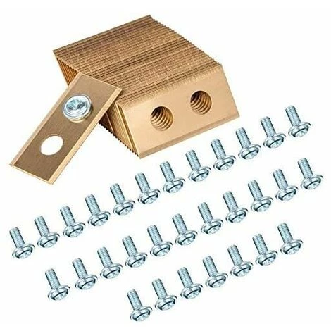 KAEJYIUT Lot De 30 Lames De Rechange En Titane Pour Tondeuse Robot Worx Landroid Lames En Titane Et Vis Améliorées Pour Tondeuse Robot Worx Landroid 3 KAEJYIUT Lot De 30 Lames De Rechange En Titane Pour Tondeuse Robot Worx Landroid Lames En Titane Et Vis Améliorées Pour Tondeuse Robot Worx Landroid