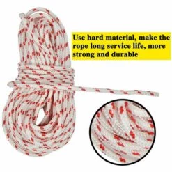 HEGUYEY Corde De Démarrage à Rappel 10 Mètres,Cordon De Traction Avec Poignée De Démarrage à Rappel 3 Pièces Pour Tondeuse à Gazon Moteur De Débroussailleuse De Bord De Coupe De Tronçonneuse 7 HEGUYEY Corde De Démarrage à Rappel 10 Mètres,Cordon De Traction Avec Poignée De Démarrage à Rappel 3 Pièces Pour Tondeuse à Gazon Moteur De Débroussailleuse De Bord De Coupe De Tronçonneuse -France Tondeuse Soldes Boutique 66093875 2
