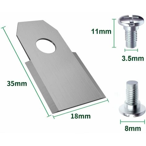 KAEJYIUT 30x Lames De Rechange En Acier Inoxydable Compatible Avec Husqvarna Gardena McCulloch Rob Flymo Yardforce Matrix Grizzly Brast - Comprend Des Vis 4 KAEJYIUT 30x Lames De Rechange En Acier Inoxydable Compatible Avec Husqvarna Gardena McCulloch Rob Flymo Yardforce Matrix Grizzly Brast - Comprend Des Vis – Image 2