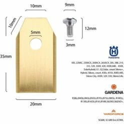 HKLFFJA 45 Lames De Rechange Pour Husqvarna / Automower / Gardena / Yardforce Robot Tondeuse, Lames De Couteau En Titane - Lames De Rechange(3 G - 0,75 Mm)-Accessoire De Rechange - Avec Vis 9 HKLFFJA 45 Lames De Rechange Pour Husqvarna / Automower / Gardena / Yardforce Robot Tondeuse, Lames De Couteau En Titane - Lames De Rechange(3 G - 0,75 Mm)-Accessoire De Rechange - Avec Vis -France Tondeuse Soldes Boutique 66352672 3