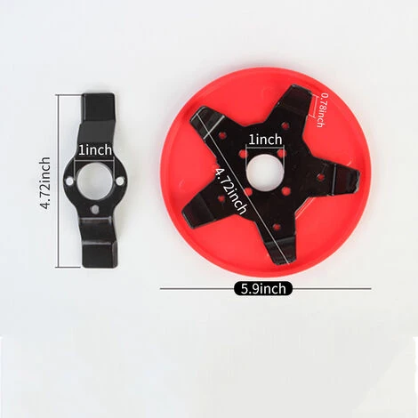 LIFCAUSAL Tête De Débroussailleuse Lame De Débroussailleuse Tête De Tondeuse à Gazon D'extérieur Tête De Rasoir En Acier Avec Affûteur De Lame Accessoires Outil De Mangeur D'herbe Remplacement Très Résistant 6 LIFCAUSAL Tête De Débroussailleuse Lame De Débroussailleuse Tête De Tondeuse à Gazon D'extérieur Tête De Rasoir En Acier Avec Affûteur De Lame Accessoires Outil De Mangeur D'herbe Remplacement Très Résistant – Image 4