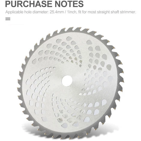 LIFCAUSAL Tête De Tondeuse Lame De Coupe Tête De Tondeuse à Gazon Extérieure En Alliage Outil De Mangeur De Tête De Tondeuse Pour Remplacement De Tondeuse à Gazon à Arbres Droits 80T 0.4 6 LIFCAUSAL Tête De Tondeuse Lame De Coupe Tête De Tondeuse à Gazon Extérieure En Alliage Outil De Mangeur De Tête De Tondeuse Pour Remplacement De Tondeuse à Gazon à Arbres Droits 80T 0.4 – Image 4
