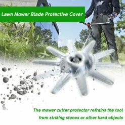 LIFCAUSAL Tondeuse à Gazon Lame Housse De Protection Métal Tondeuse à Gazon Accessoires 4 Temps Sac à Dos Débroussailleuse Lame Housses De Protection -France Tondeuse Soldes Boutique 66372996 5
