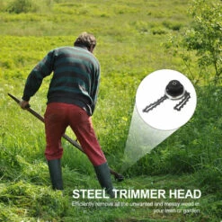 LIFCAUSAL Tête De Tondeuse Avec Lame De Coupe-chaîne à Bobine Tête De Tondeuse à Gazon D'extérieur Outil De Mangeur De Tête De Tondeuse En Acier Pour Remplacement De Tondeuse à Gazon à Arbres Droits 9 LIFCAUSAL Tête De Tondeuse Avec Lame De Coupe-chaîne à Bobine Tête De Tondeuse à Gazon D'extérieur Outil De Mangeur De Tête De Tondeuse En Acier Pour Remplacement De Tondeuse à Gazon à Arbres Droits -France Tondeuse Soldes Boutique 66373087 3