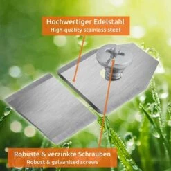 30x Lames De Rechange En Acier Inoxydable Compatible Avec Husqvarna Gardena McCulloch Rob Flymo Yardforce Matrix Grizzly Brast - Comprend Des Vis 35*18*0.75mm Argent,Adélala -France Tondeuse Soldes Boutique 66382256 5