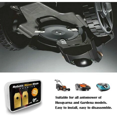 Lame Robot Tondeuse , 30 Lames De Rechange Universelles Couteau De Rechange Adapté à Toutes Les Tondeuses à Gazon Robotiques Husqvarna Automower, Gardena, Yardforce 35*18*0.6mm,Adélala 7 Lame Robot Tondeuse , 30 Lames De Rechange Universelles Couteau De Rechange Adapté à Toutes Les Tondeuses à Gazon Robotiques Husqvarna Automower, Gardena, Yardforce 35*18*0.6mm,Adélala – Image 5