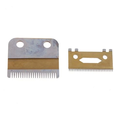 FUIENKO Jeu De Lames De Rechange Pour Kemei KM-1986 KM-1987, Accessoires De Tondeuse En Acier à Haute Teneur En Carton Doré 4 FUIENKO Jeu De Lames De Rechange Pour Kemei KM-1986 KM-1987, Accessoires De Tondeuse En Acier à Haute Teneur En Carton Doré – Image 2