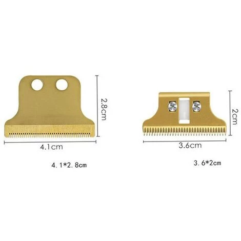FUIENKO Lames De Tondeuse En Céramique, En Acier Inoxydable, Lames De Rechange Pour Tondeuse à Cheveux électrique WAHL 8081,Gold Ceramics 5 FUIENKO Lames De Tondeuse En Céramique, En Acier Inoxydable, Lames De Rechange Pour Tondeuse à Cheveux électrique WAHL 8081,Gold Ceramics – Image 3