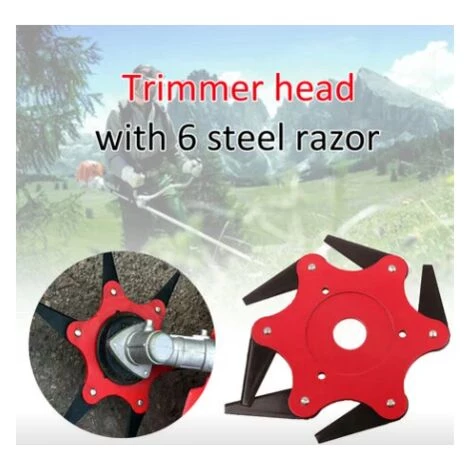 BF Trou De Montage 25 Mm Tête De Coupe à Six Feuilles Tête D'herbe Accessoires De Tondeuse à Gazon Lame De Débroussailleuse Coupe-herbe De Désherbage Universel 6 BF Trou De Montage 25 Mm Tête De Coupe à Six Feuilles Tête D'herbe Accessoires De Tondeuse à Gazon Lame De Débroussailleuse Coupe-herbe De Désherbage Universel – Image 4