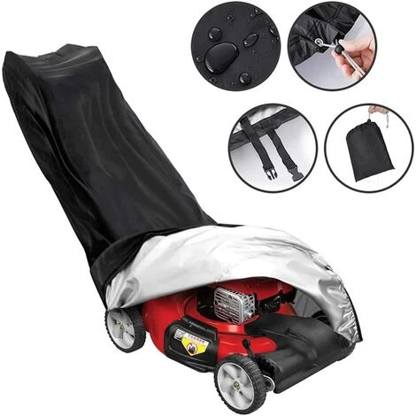HKLFFJA Tondeuse À Gazon Couvre Étanche Antipoussière Tous Temps Extérieur/intérieur Anti-UV Protecteur 210D Polyester Sac De Rangement - 5 HKLFFJA Tondeuse À Gazon Couvre Étanche Antipoussière Tous Temps Extérieur/intérieur Anti-UV Protecteur 210D Polyester Sac De Rangement - – Image 3
