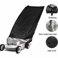 HKLFFJA Housse De Protection Pour Tondeuse À Gazon, Universelle Grande Taille Tondeuse Autoportée Tracteur Étanche Bache, Poussière, Aux Intempéries, Pour Extérieur Jardin Pelouse, 188 * 63,5 * 99Cm - -France Tondeuse Soldes Boutique 67177130 3