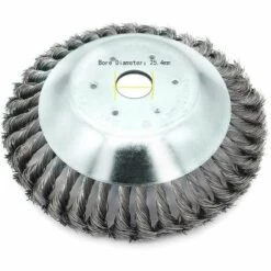 OCXIN Brosse De Désherbage Brosse De Désherbage Disque Métallique Torsadé Roue De Désherbage Disque De Désherbage Tête De Désherbage Brosse De Désherbage Disque De Désherbage Diamètre 200 Mm Trou De 25,4 Mm (8 Pouces)