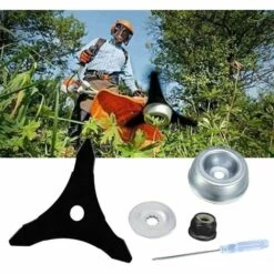 REGALOS 8"x 3T Lame De Débroussailleuse Avec Kit D'entretien D'accessoire D'adaptateur De Lame De Tondeuse à Gazon De Machine De Jardinage Pour Mauvaises Herbes Fraîches Et Tondeuse. 8 REGALOS 8"x 3T Lame De Débroussailleuse Avec Kit D'entretien D'accessoire D'adaptateur De Lame De Tondeuse à Gazon De Machine De Jardinage Pour Mauvaises Herbes Fraîches Et Tondeuse. -France Tondeuse Soldes Boutique 67332411 2