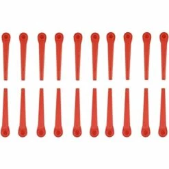 REGALOS Lot De 100 Lames En Plastique Compatibles Avec Coupe-Bordure Gardena, Lames De Rechange Pour Coupe-Bordures Gardena Et Coupe-Bordures Sans Fil.Lame En Plastique à Tête Hexagonale
