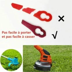 THSINDE Lidl Florabest Lot De 100 Lames De Rechange En Plastique Pour Coupe-bordures FRT18A FRT18A1 Art 46155 FRT20A1 Grand Trou 12 Mm Petit Trou 7 Mm 10 THSINDE Lidl Florabest Lot De 100 Lames De Rechange En Plastique Pour Coupe-bordures FRT18A FRT18A1 Art 46155 FRT20A1 Grand Trou 12 Mm Petit Trou 7 Mm -France Tondeuse Soldes Boutique 67503090 4