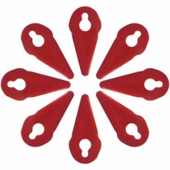 OYLDA 50PCS Lame De Coupe En Plastique Pour Tondeuse à Gazon Compatible Avec La Débroussailleuse, Rouge