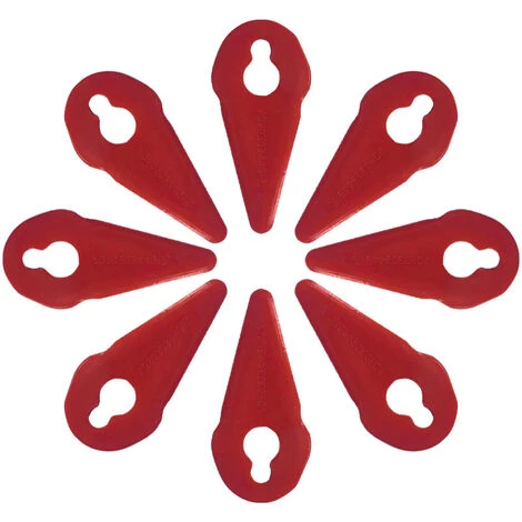 OYLDA 50PCS Lame De Coupe En Plastique Pour Tondeuse à Gazon Compatible Avec La Débroussailleuse, Rouge 3 OYLDA 50PCS Lame De Coupe En Plastique Pour Tondeuse à Gazon Compatible Avec La Débroussailleuse, Rouge