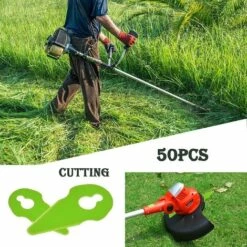 OYLDA 50PCS Lame De Coupe En Plastique Pour Tondeuse à Gazon Compatible Avec La Débroussailleuse, Rouge 11 OYLDA 50PCS Lame De Coupe En Plastique Pour Tondeuse à Gazon Compatible Avec La Débroussailleuse, Rouge -France Tondeuse Soldes Boutique 68139800 5