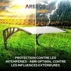 AREBOS Garage De Tondeuse Robot | Abri Pour Robot | Taille 102 X 79 X 46 Cm | Résistant Aux Intempéries + Protection UV | Avec Pieds En Métal | Matériel De Montage Inclus -France Tondeuse Soldes Boutique 8505618 3