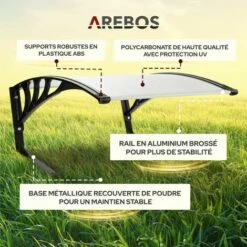 AREBOS Garage De Tondeuse Robot | Abri Pour Robot | Taille 102 X 79 X 46 Cm | Résistant Aux Intempéries + Protection UV | Avec Pieds En Métal | Matériel De Montage Inclus -France Tondeuse Soldes Boutique 8505618 4